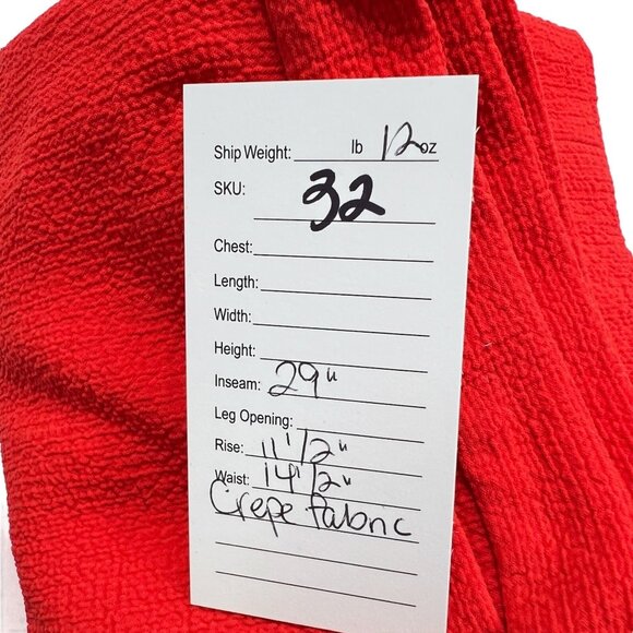 Rachel Comey Red Crepe Pants Trouser Lipstick Red Size 6 - Picture 6 of 8